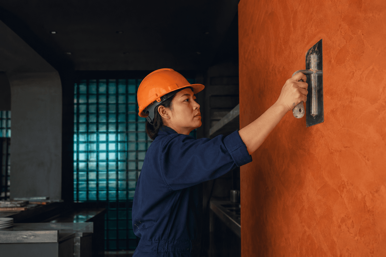 Nghệ nhân AKACONS thi công sơn hiệu ứng